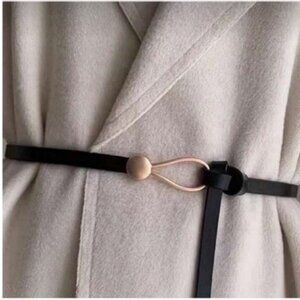 NWOT. Zara Ecru Leather Studded Sash Belt. Size 34. NWOT. Zara Ecru Leather Studded Sash Belt. | Mercari main image 4